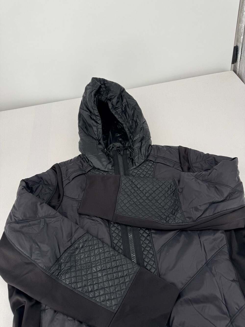 Athleta Rock Ridge Primaloft Jacket Size 2X Black Quilted Hooded